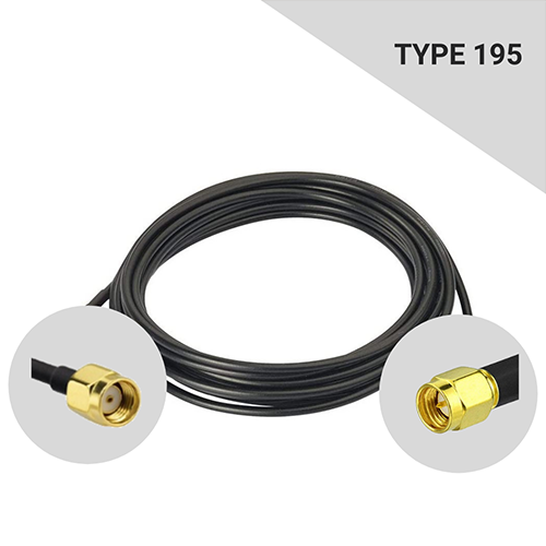 Câble coaxial type 195 de 5m