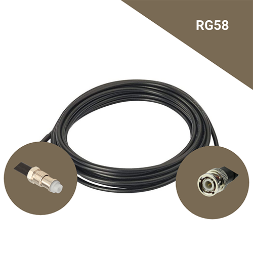 Câble coaxial type RG58 de 10m