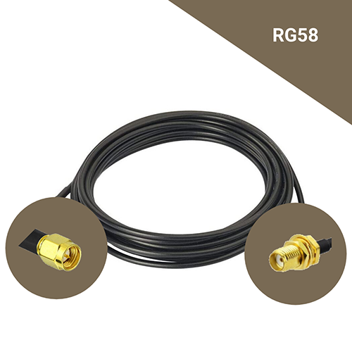 Câble coaxial type RG58 de 2m