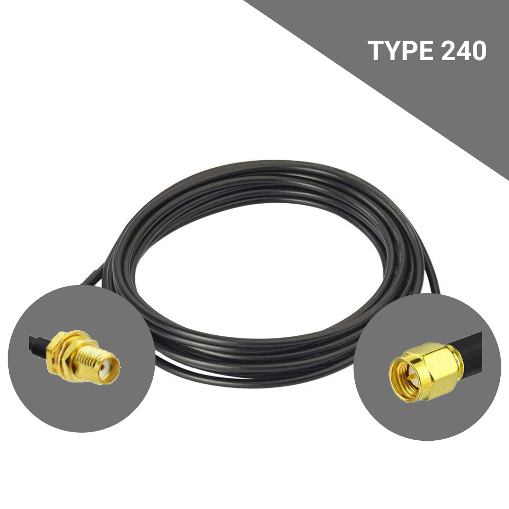 Câble coaxial type 240 de 10m
