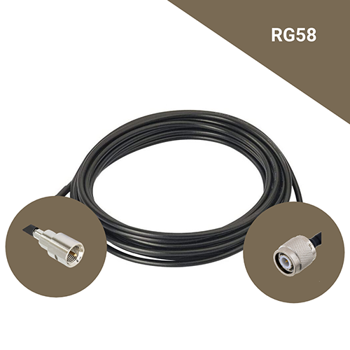 Câble coaxial type RG58 de 5m
