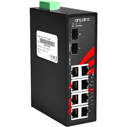 Switch Ethernet – 10 ports / 8 Ethernet Gigabit + 2 SFP