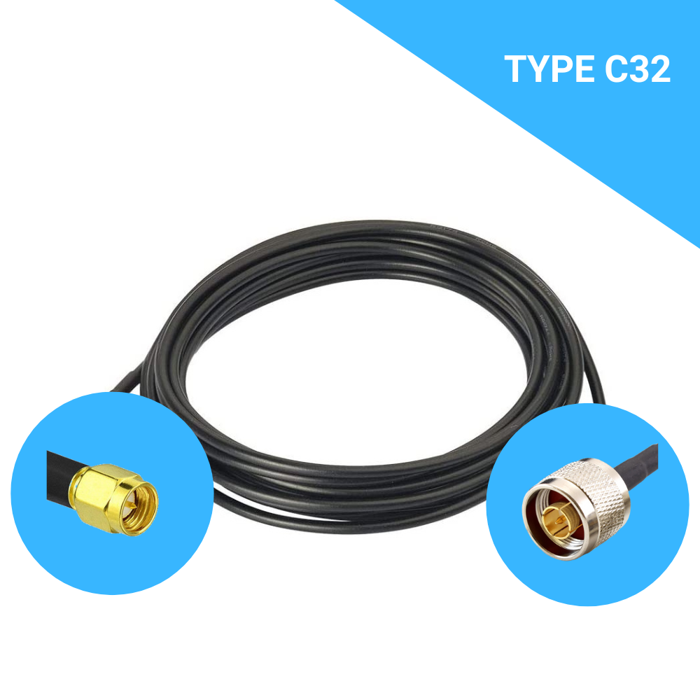 Câble coaxial type C32 de 1,2m
